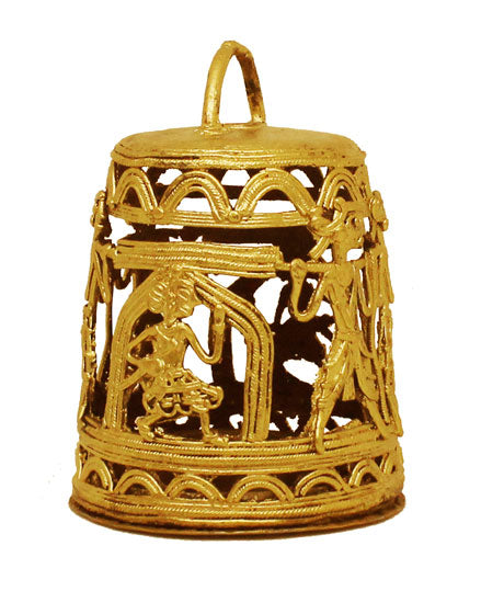 DECORATED PALENQUIN BOX LANTERN CUM CANDLE HOLDER MADE OF DOKRA METAL