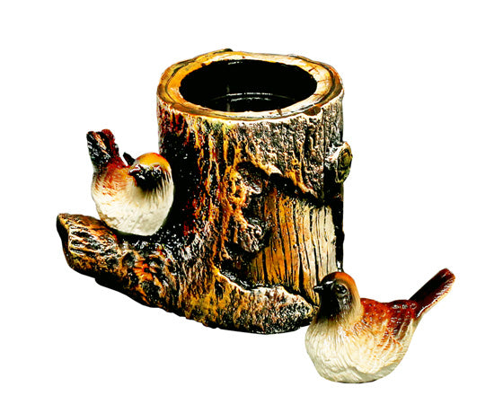 NATURAL BROWN BIRD CANDLE HOLDER WITH COMPLIMENTARY CANDLE