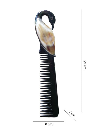 HANDMADE PEACOCK COMB MADE OF HORNCRAFT