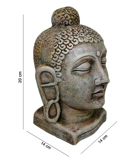 TERRACOTTA BUDDHA FACE WALL DECOR- COLOUR BROWN