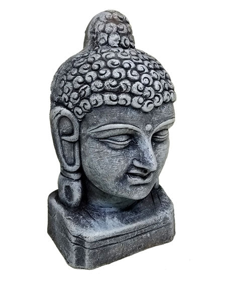 TERRACOTTA GAUTAM BUDDHA FACE WALL HANGING- NATURAL BROWN