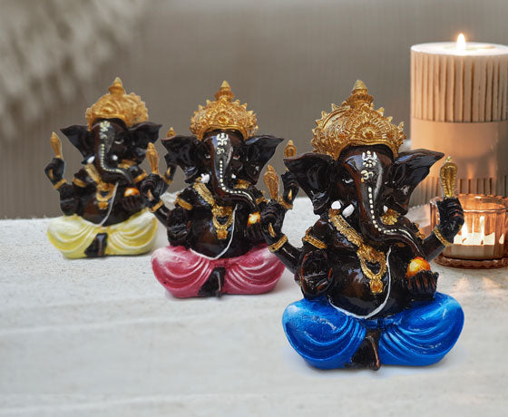 BLUE SHREE GANESH/GANAPATI IDOL- LIGHTWEIGHT