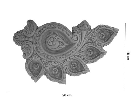 TERRACOTTA 6 DIYA LAMP/ CANDLE HOLDER