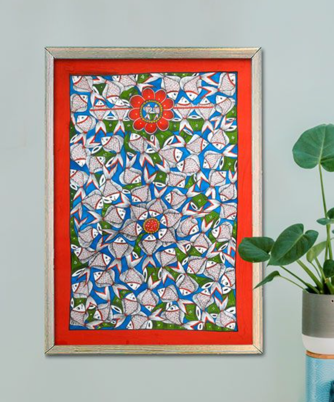 FISH PATACHITRA HAND PAINTING- EXCLUSIVE WALL DECOR
