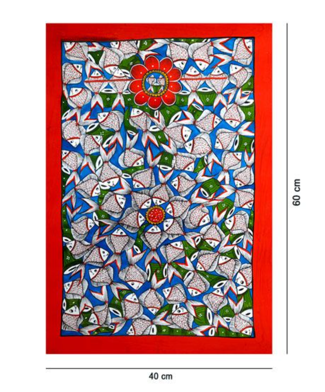 FISH PATACHITRA HAND PAINTING- EXCLUSIVE WALL DECOR