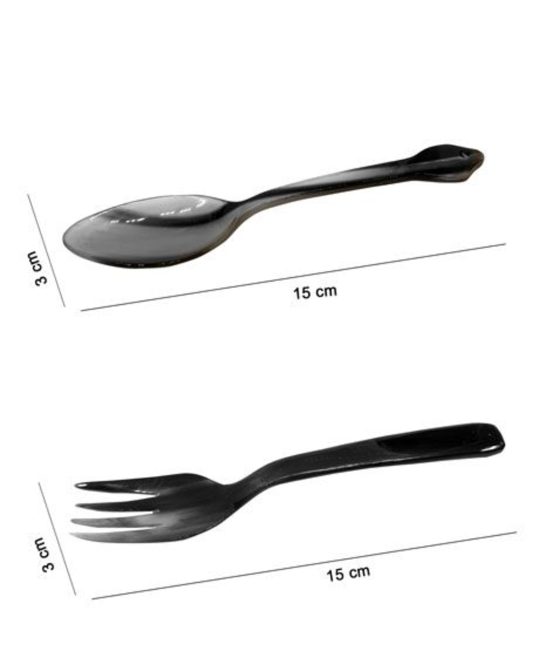 ATTRACTIVE HANDMADE HORNCRAFT SPOON & FORK SET- 6 SPOONS AND 6 FORKS