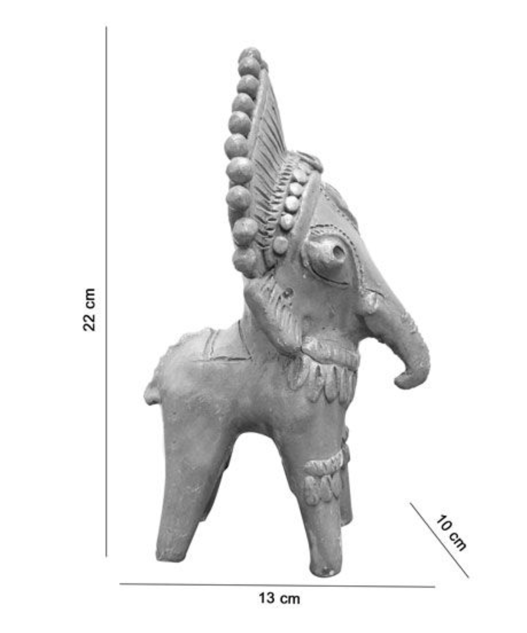 HANDMADE TERRACOTTA ELEPHANT SHOWPIECE- ORIGINAL