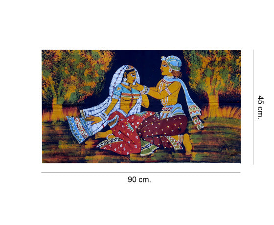 SHAKUNTALA & DUSHMANTA AT TAPOBAN WALL HANGING