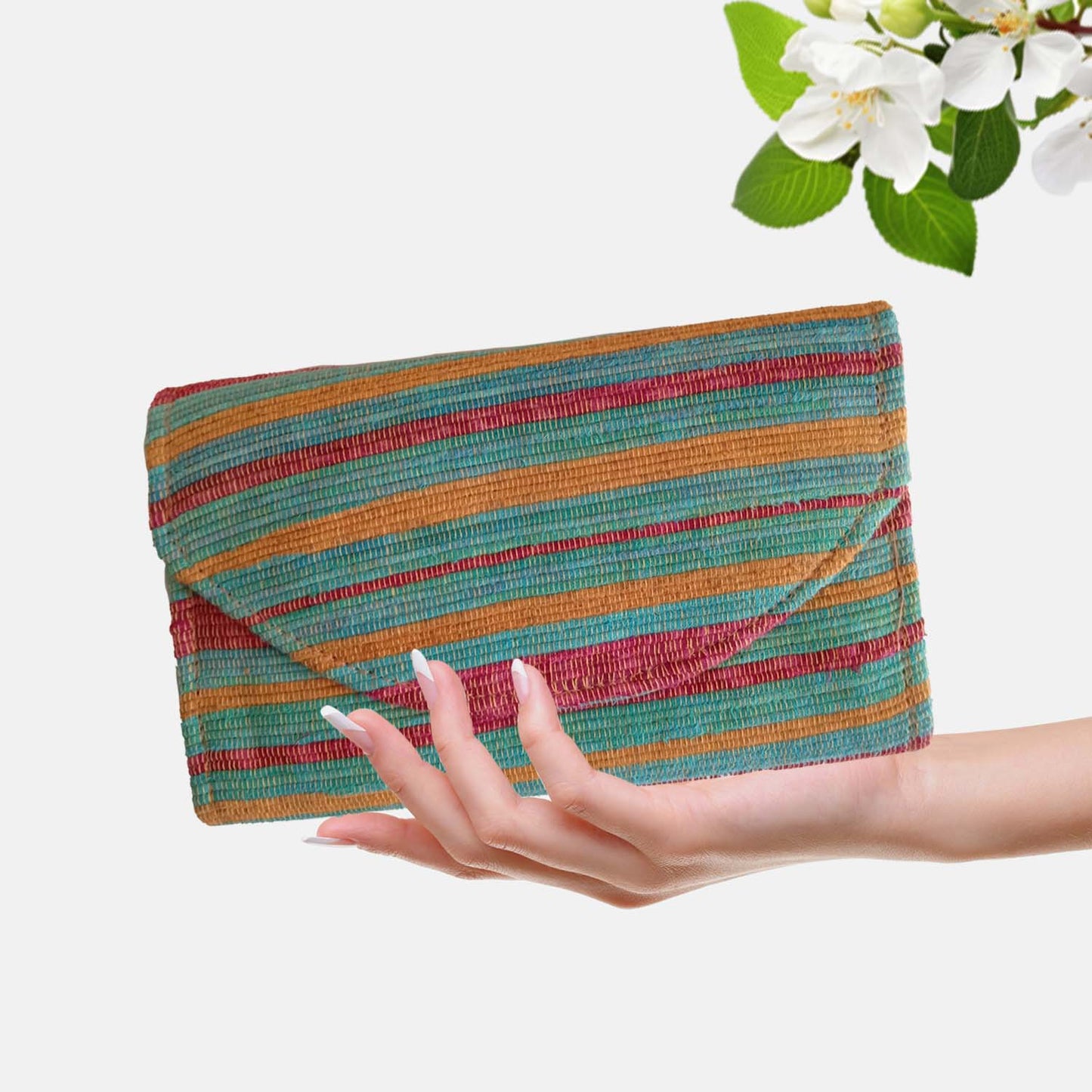 TRENDY STYLISH HANDMADE PURSE SEA GREEN