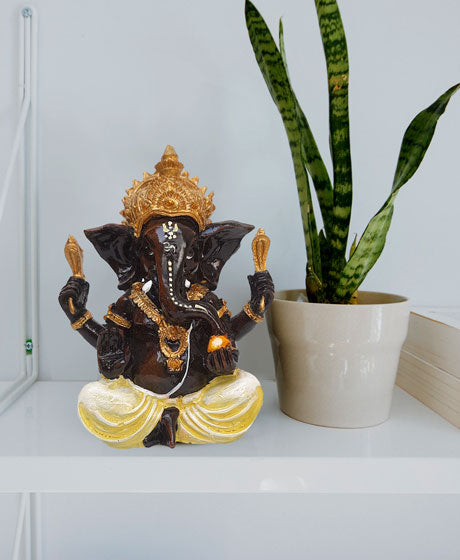 YELLOW SHREE GANESH/GANAPATI IDOL- LIGHTWEIGHT