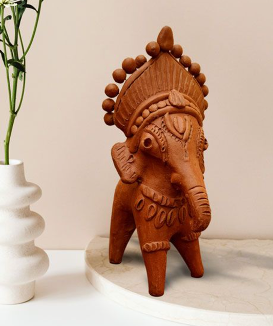 HANDMADE TERRACOTTA ELEPHANT SHOWPIECE- ORIGINAL
